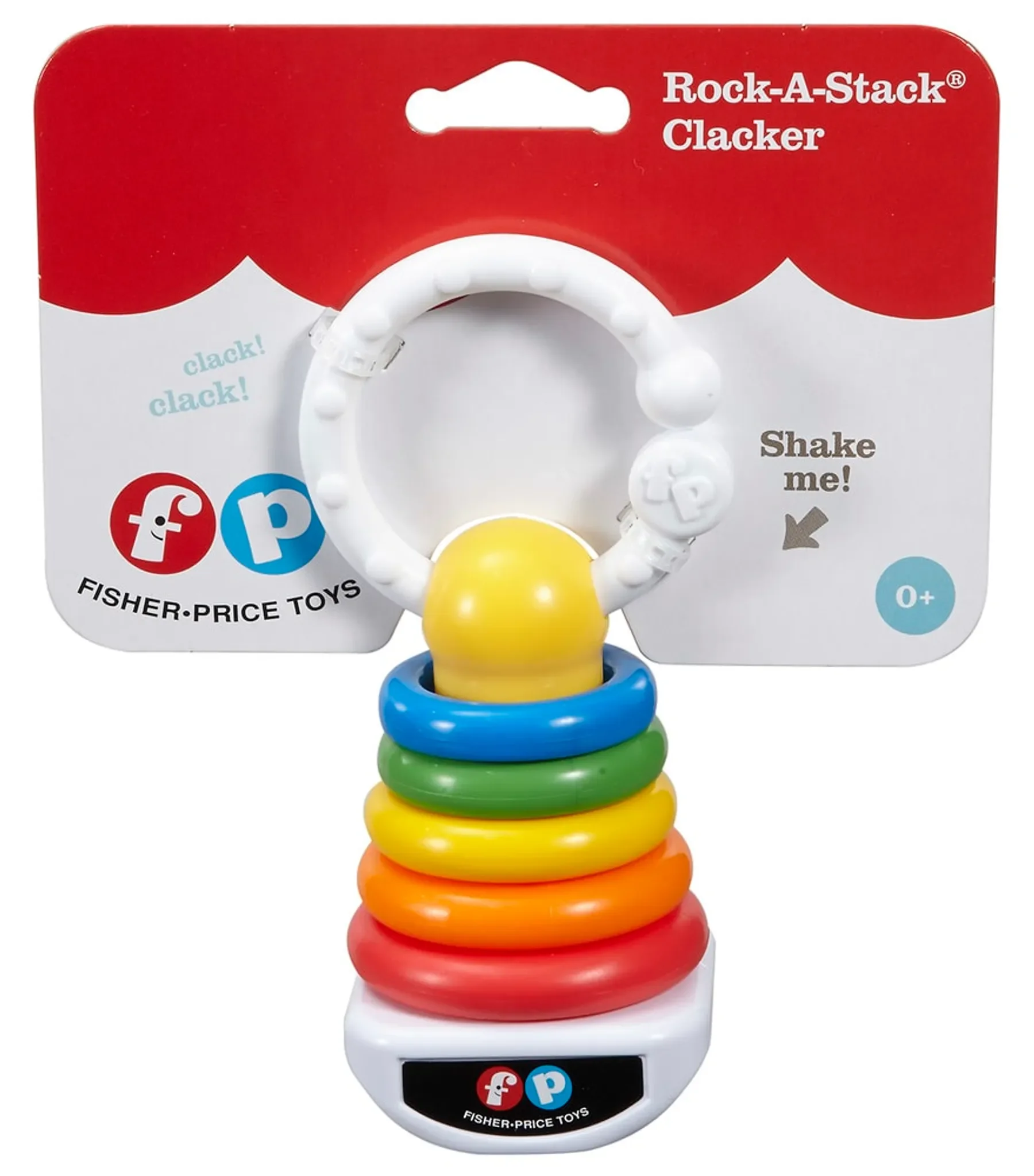 Farbring-Rassel – klassisches Babyspielzeug mit bunten Ringen